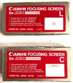 Canon Focusing Screens “L” en “C”, Ophalen of Verzenden, Zo goed als nieuw, Spiegelreflex, Canon