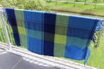 100 % wollen deken Kleur: Blauw-groen geruit €.50,00, 100 tot 150 cm, Nieuw, Groen, Ophalen of Verzenden