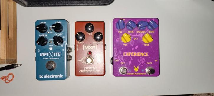 3 Gitaar Effect Pedalen - TC Electronic,MXR,Tsakalis)(ruil), Muziek en Instrumenten, Effecten, Gebruikt, Distortion, Overdrive of Fuzz