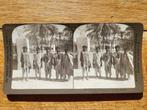 Stereofoto Bishari Afrika 1900 ZELDZAAM, Ophalen of Verzenden, Voor 1940, Buitenland, Foto