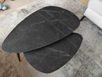 Set van twee salontafels met marmerlook, Ophalen, 50 tot 100 cm, Overige materialen, 50 tot 100 cm