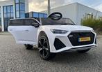 Kinder Auto Audi RS6 12v wit +RC / Leder / Rubberband NIEUW, Ophalen of Verzenden, Nieuw