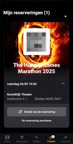Hunger Games Marathon Pathe Tuschinski 2 kaarten, Twee personen