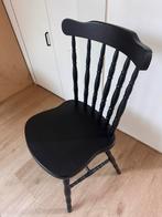 Vintage Windsor Stoel - Jaren 70 / spijlen stoel, Huis en Inrichting, Ophalen, Gebruikt, Zwart, Eén