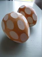 Pasen stenen eieren rood wit steen/keramiek decoratie samen, Nieuw, Ophalen of Verzenden