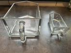 Glazen lades 2x, Antiek en Kunst, Ophalen of Verzenden