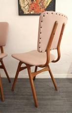 5x Jaren 50 eetkamerstoelen set van 5 stoelen vintage design, Gebruikt, Overige kleuren, -, -