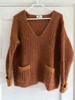 NoaNoa V-hals trui, bruin/oranje, maat M, Ophalen of Verzenden, Zo goed als nieuw, Maat 38/40 (M), Bruin