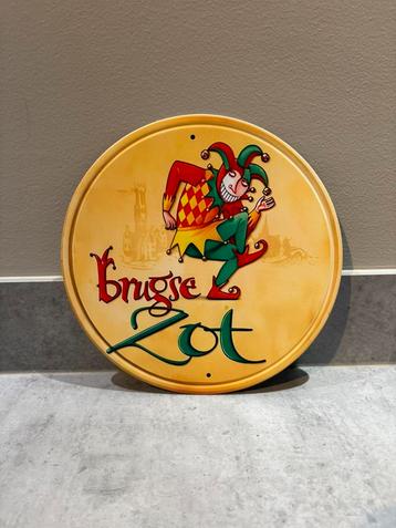 Mancave Bar Café Wanddecoratie metalen bordje Brugse Zot beschikbaar voor biedingen