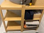 Wastafel 2x hoekrek RÅGRUND bamboe, Ophalen, 50 tot 100 cm, Zo goed als nieuw, Minder dan 100 cm