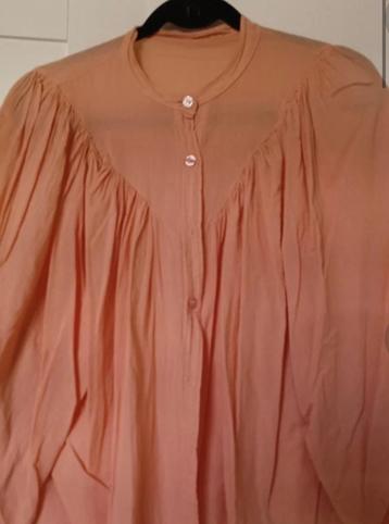 Blouse katoen soft orange wijd model  beschikbaar voor biedingen