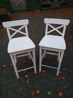 2 stuks barkruk / barstoel, Huis en Inrichting, Barkrukken, Ophalen, 60 tot 90 cm, Zo goed als nieuw, Hout