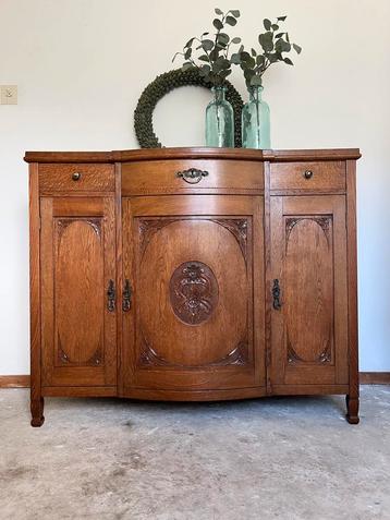 Antiek vintage kastje dressoir brocante commode art nouveau beschikbaar voor biedingen