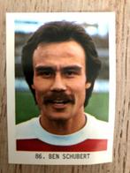 Oud voetbalplaatje met een foto van voetballer Ben Schubert, Verzamelen, Sportartikelen en Voetbal, Ophalen, Gebruikt, Poster, Plaatje of Sticker