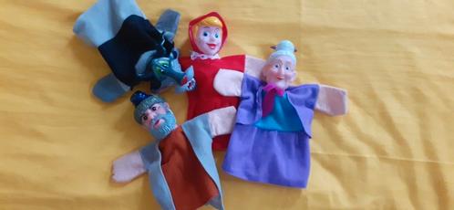 Roodkapje handpoppen poppenkastpoppen, Kinderen en Baby's, Speelgoed | Poppen, Zo goed als nieuw, Overige typen, Ophalen of Verzenden