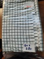 Stof Beiersbont - 160 x 280cm - WIT & GROEN, Verzenden, Nieuw, Handborduren, Onderdeel of Toebehoren