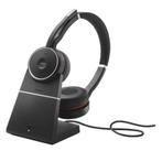 Jabra Headset Evolve 75 SE + Dock, On-ear, Ophalen of Verzenden, Draadloos, Volumeregelaar