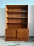 Vintage boekenkast, teak - JeHa Giessendam, Huis en Inrichting, Ophalen, 50 tot 100 cm, Zo goed als nieuw, 150 tot 200 cm
