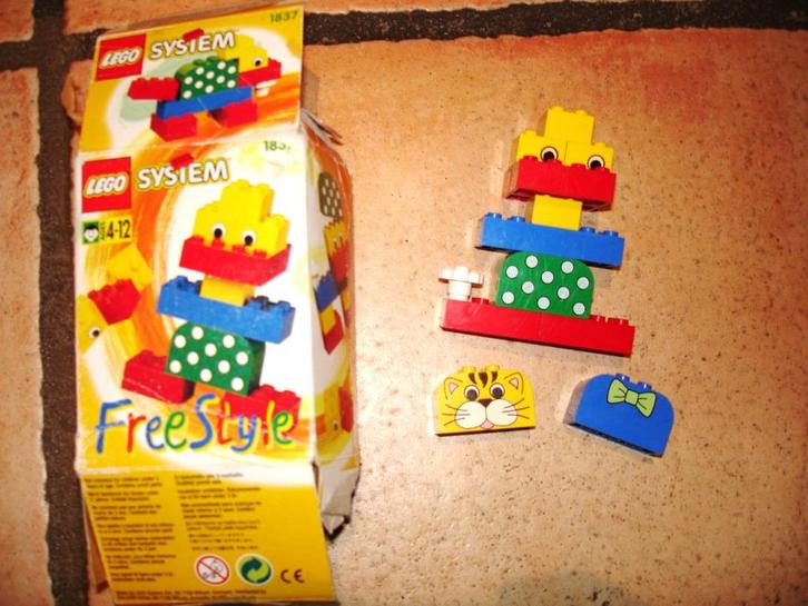 Lego race auto + freestyle duck en lego - duplo, Kinderen en Baby's, Speelgoed | Duplo en Lego, Gebruikt, Lego, Complete set, Ophalen