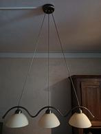 Mooie hanglamp met drie lichtpunten, 80 cm breed, Ophalen, Zo goed als nieuw, Glas, 75 cm of meer