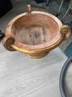 Prachtige grote houten schaal, Huis en Inrichting, Woonaccessoires | Schalen en Manden, Schaal, Rond, Ophalen of Verzenden, Zo goed als nieuw