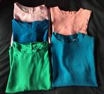 Prachtige kleurrijke blouses zijde 100%silk/poly positie, Kleding | Dames, Positiekleding, Nieuw, Valerie Stevens, Maat 38/40 (M)