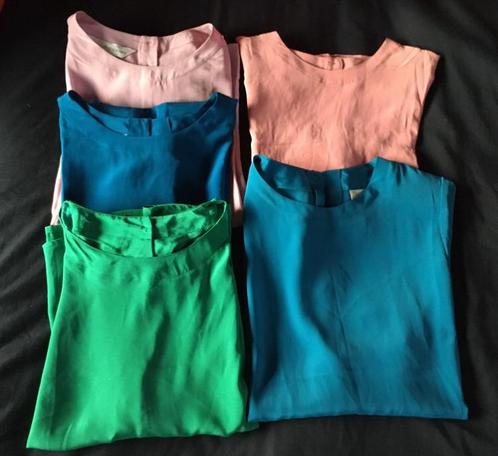 Prachtige kleurrijke blouses zijde 100%silk/poly positie, Kleding | Dames, Positiekleding, Nieuw, Blouse of Tuniek, Maat 38/40 (M)