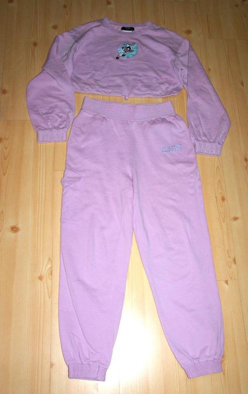Bershka roze joggingpak maat 170 (S) met borduur van de powe, Kinderen en Baby's, Kinderkleding | Maat 170, Gebruikt, Meisje, Overige typen