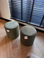 2x Leen Bakker Hocker/Voetenbankje Wenen - Nieuw!, Huis en Inrichting, Ophalen, Minder dan 50 cm, Rond, Nieuw