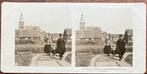 NPG stereofoto VISSERSGEZIN OP MARKEN 1900-1910, Ophalen of Verzenden, Voor 1940, Gebruikt