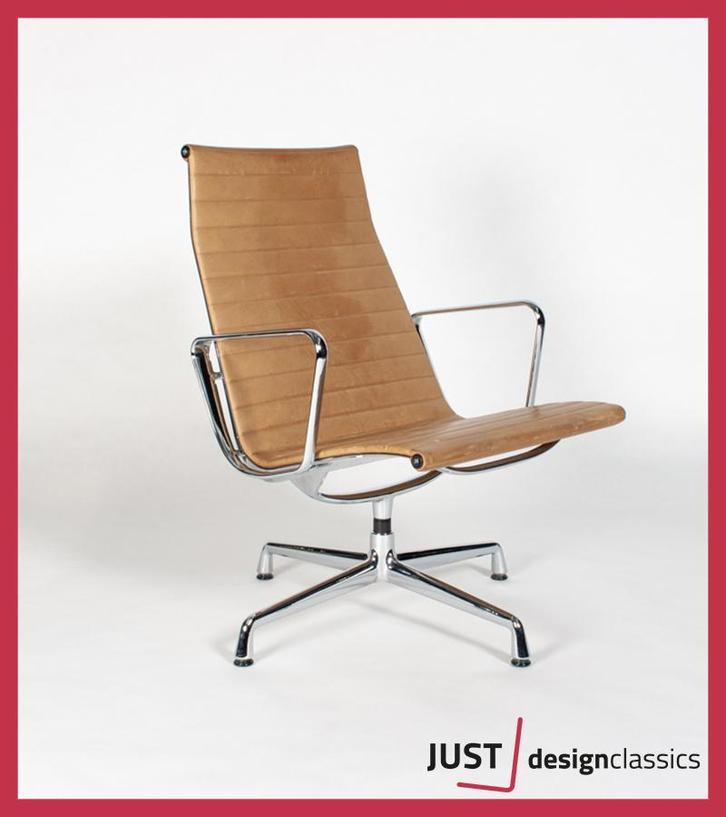 Vitra Eames ea116 Cognac Leder Voor & Achter, Huis en Inrichting, Fauteuils, Zo goed als nieuw