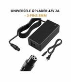 Universele oplader 42V 2A - 3 pins 8mm | FATBIKE - ESTEP ETC, Verzenden, Nieuw