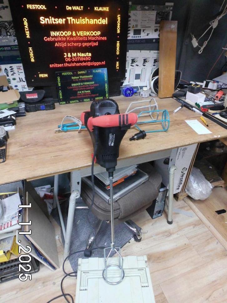 Rubi Mortelmixer., Doe-het-zelf en Verbouw, Gereedschap | Handgereedschap, Zo goed als nieuw, Ophalen of Verzenden