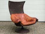 Montis draaifauteuil Gerard vd Berg Vintage Design Riet, Huis en Inrichting, Fauteuils, Ophalen, Gebruikt, 75 tot 100 cm, Label Pastoe Artifort Vitra Ligne Roset Togo De Sede Retro Togo