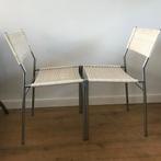 2 Spectrum SE05 SE 05 Martin Visser vintage stoel wit rvs, Ophalen, Gebruikt, Wit, Nvt