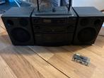 Grote Philips boombox cassette, radio en cd, Audio, Tv en Foto, Radio's, Ophalen of Verzenden, Zo goed als nieuw, Met cd-speler