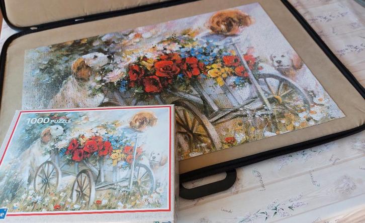 'Romantic' dromerige legpuzzel van 1000 stukjes - playtime, Hobby en Vrije tijd, Denksport en Puzzels, Zo goed als nieuw, Legpuzzel