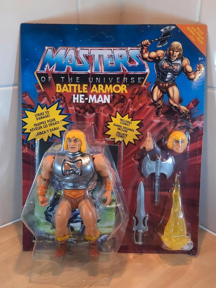 MOTU BATTLE ARMOR HE-MAN Origins Masters of the Universe, Verzamelen, Poppetjes en Figuurtjes, Nieuw, Ophalen of Verzenden
