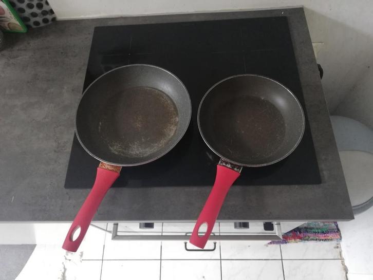 ReCook pannen, Huis en Inrichting, Keuken | Potten en Pannen, Gebruikt, Pannenset, Inductieplaat, Keramische plaat, Ophalen of Verzenden