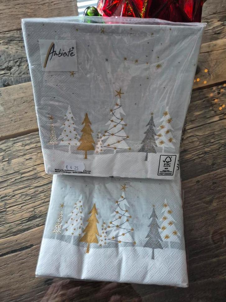 Ambiente Luxe Kerstservetten, Diversen, Kerst, Nieuw, Ophalen of Verzenden