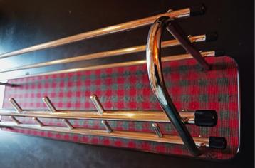 Verchroomde Vintage Wandkapstok uit de Jaren 60 beschikbaar voor biedingen