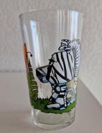 Fabeltjeskrant glas Zaza Zebra, Ophalen of Verzenden, Zo goed als nieuw, Frisdrankglas