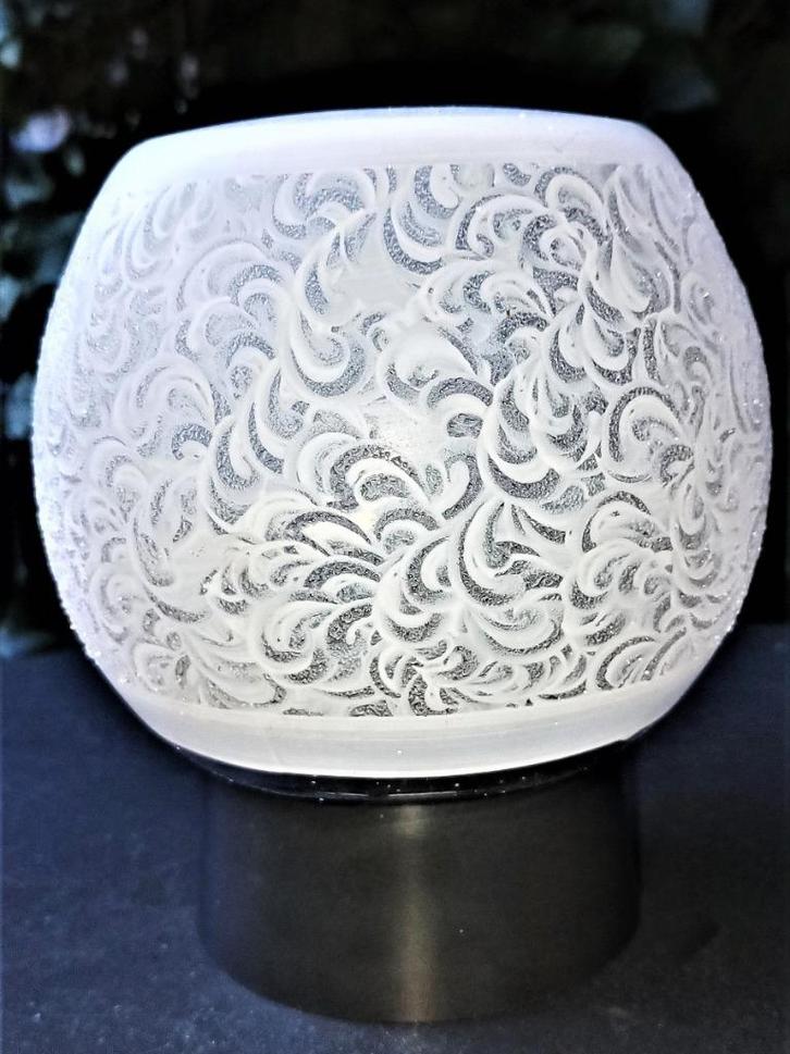 vintage Plafondlamp - plafonnière van RZB Leuchten (Germany, Huis en Inrichting, Lampen | Plafondlampen, Zo goed als nieuw, Glas