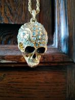 Ketting met schedel, Ophalen, Gebruikt, Geel, Overige materialen