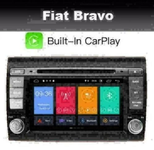 Fiat Bravo autoradio navigatie android 10 wifi dab+ carplay, Auto diversen, Autoradio's, Nieuw, Ophalen
