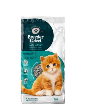 3 zakken 90L Breeder Celect kattenbakvulling - Nieuw in zak beschikbaar voor biedingen