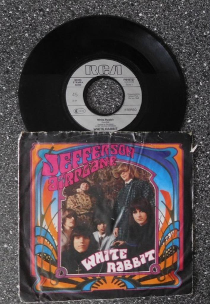 Jefferson Airplane - white rabbit (DE 1987) (vanaf € 8,50), Cd's en Dvd's, Vinyl Singles, Gebruikt, Pop, Ophalen of Verzenden