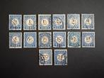 1894-1910 Portzegels NVPH nr P13-26 gestempeld, Postzegels en Munten, Postzegels | Nederland, Verzenden, T/m 1940, Gestempeld