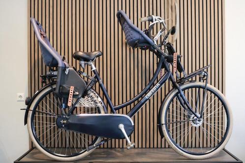 Cortina transport moeder fiets incl. zitjes en windscherm, Fietsen en Brommers, Fietsen | Dames | Damesfietsen, Gebruikt, Overige merken