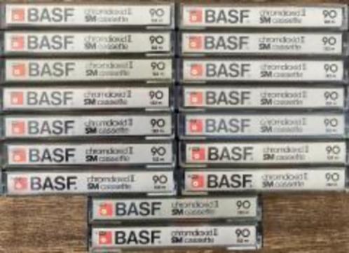 SET 919 16 X BASF CHROMDIOXID TYPE II CASSETTEBANDJES 90 MIN, Cd's en Dvd's, Cassettebandjes, Gebruikt, Voorbespeeld, Overige genres